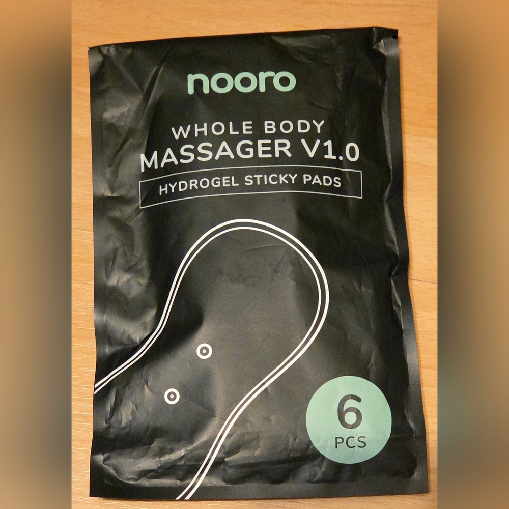 Nooro Whole Body Massager Hydrogel Sticky Pads NEW SEALED PACKAGE